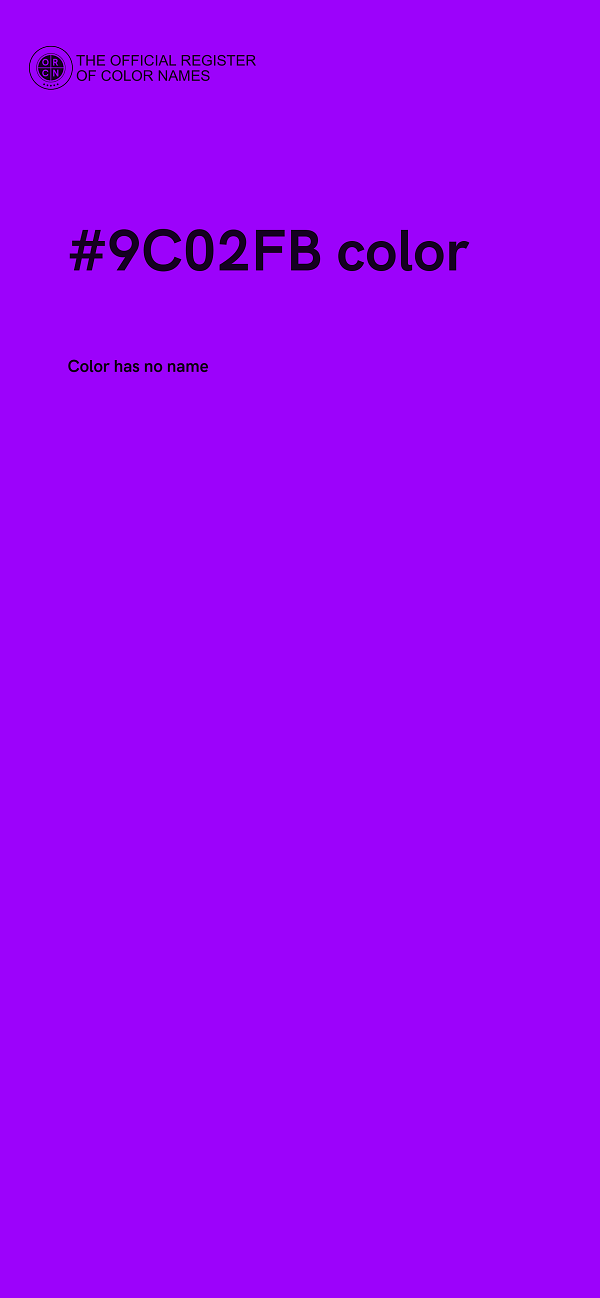 #9C02FB color image