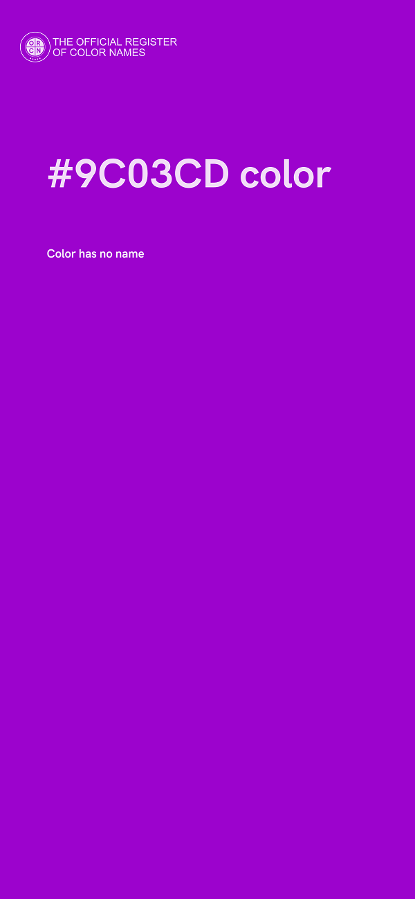#9C03CD color image