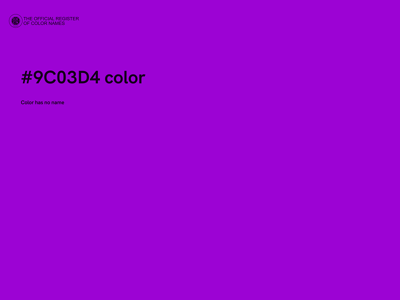 #9C03D4 color image