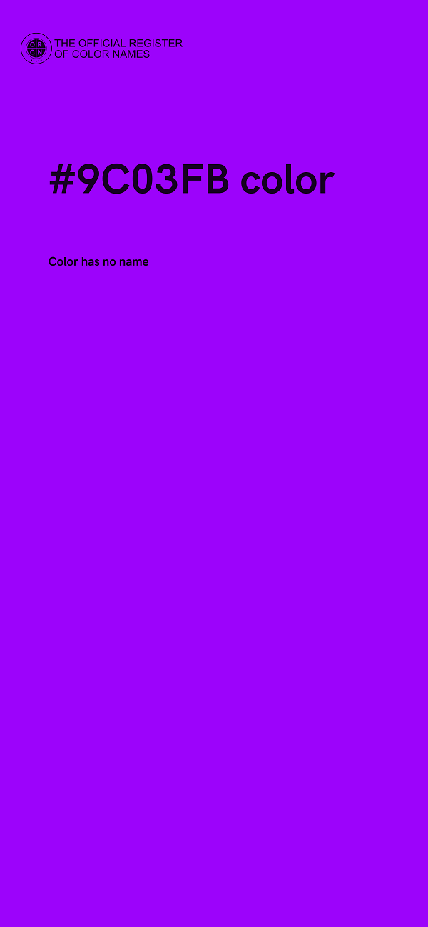 #9C03FB color image