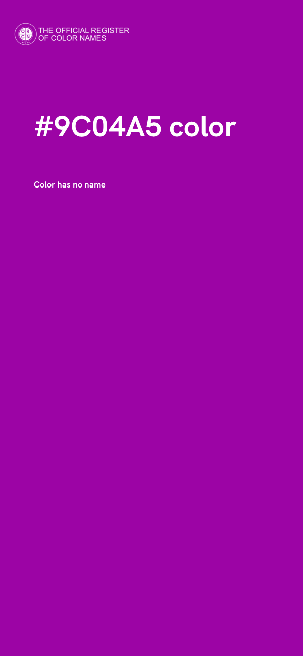 #9C04A5 color image
