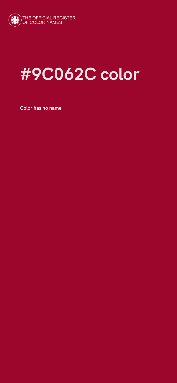#9C062C color image