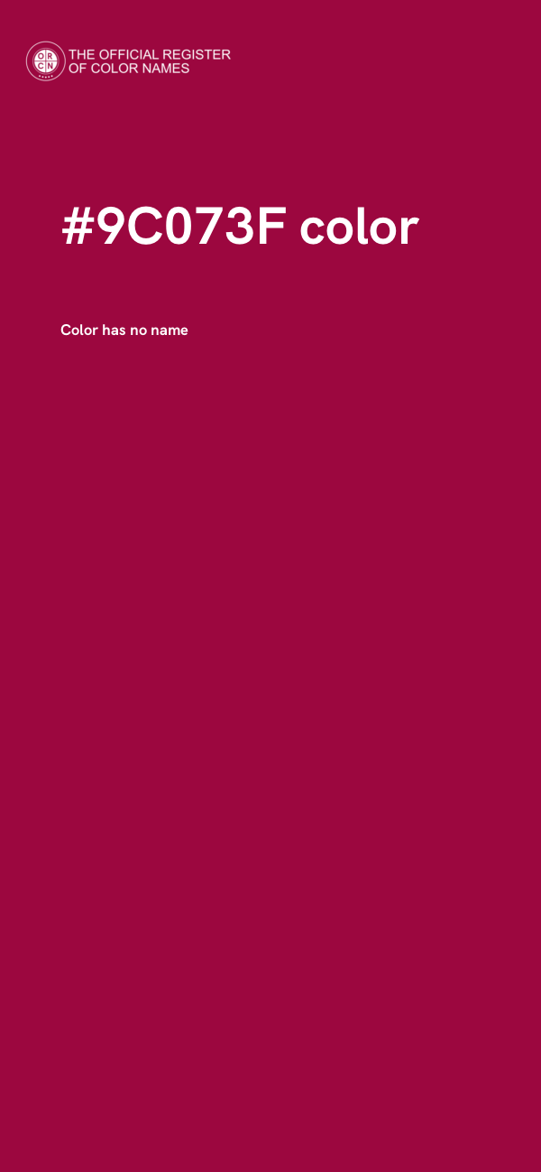 #9C073F color image