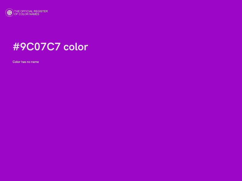 #9C07C7 color image