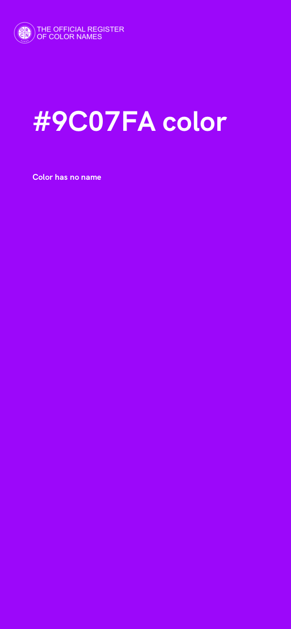 #9C07FA color image