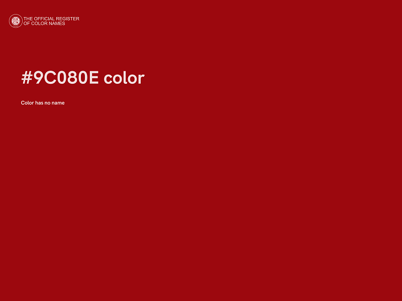 #9C080E color image