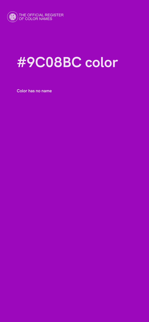 #9C08BC color image