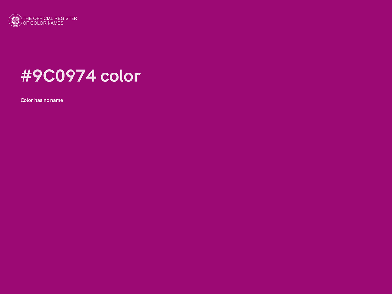 #9C0974 color image