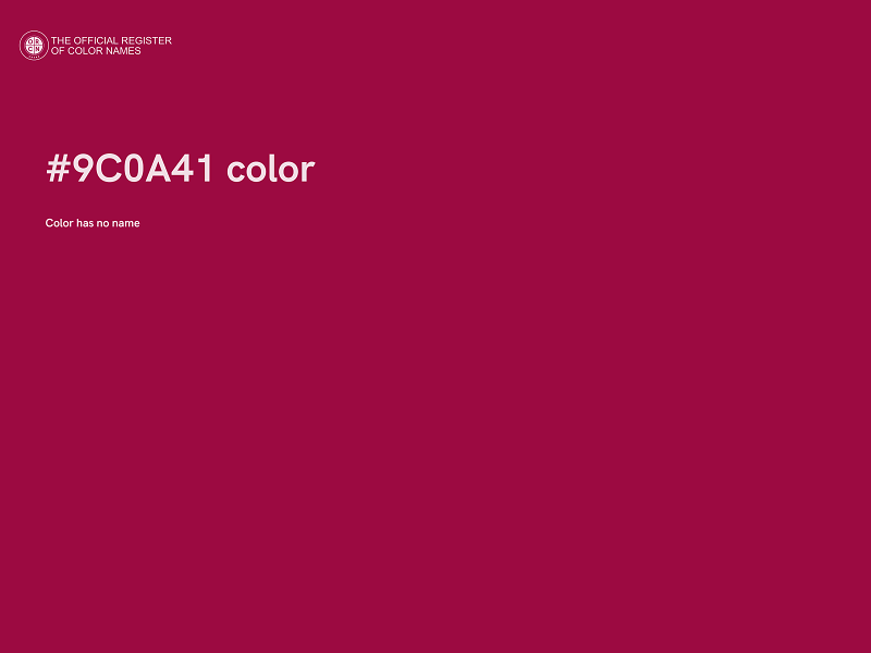 #9C0A41 color image