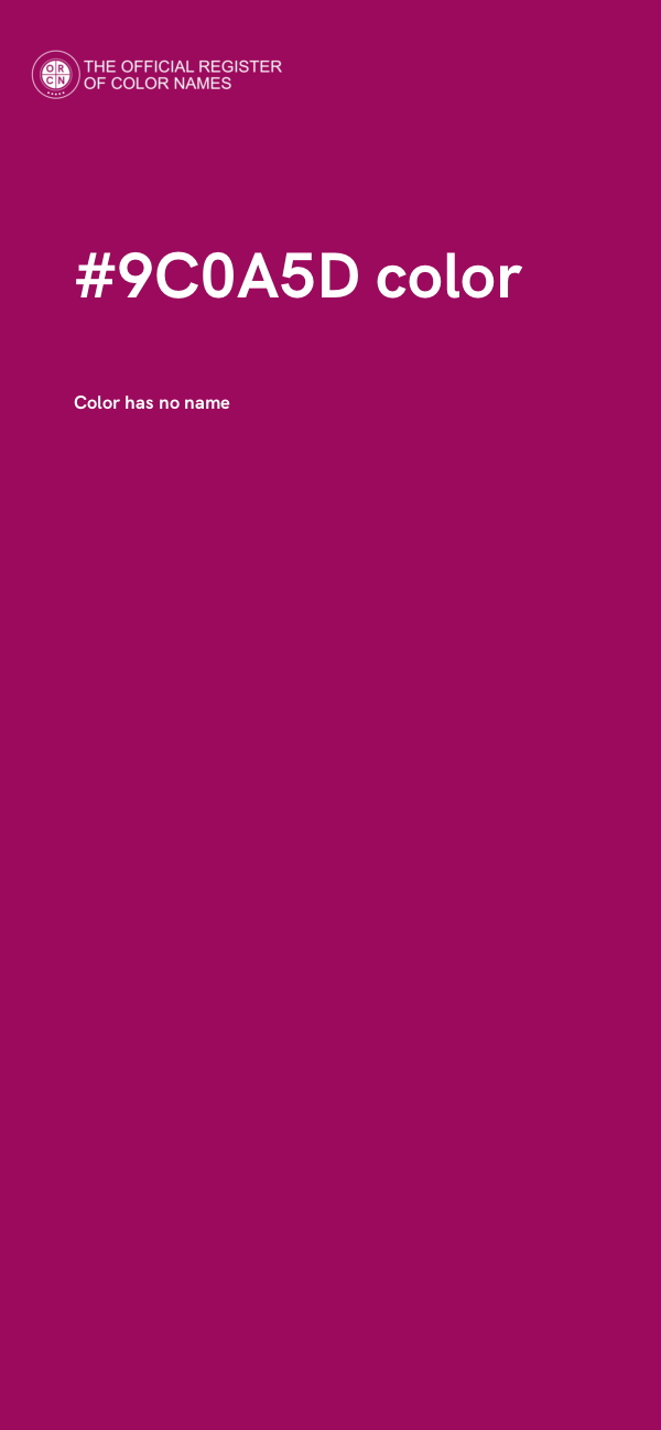 #9C0A5D color image
