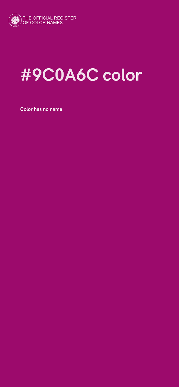 #9C0A6C color image