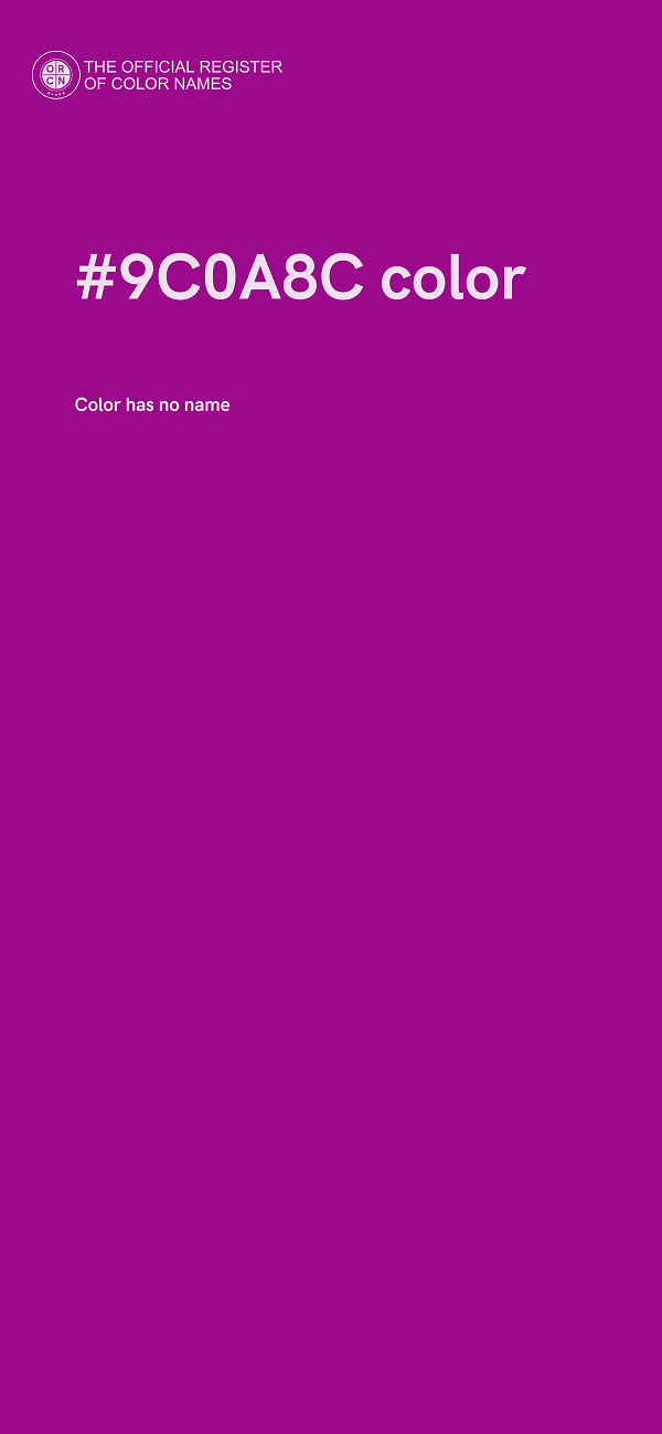 #9C0A8C color image