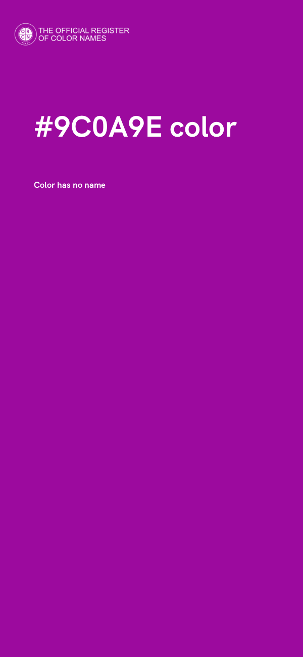 #9C0A9E color image