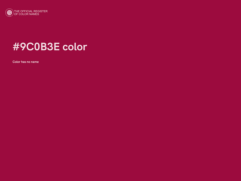 #9C0B3E color image