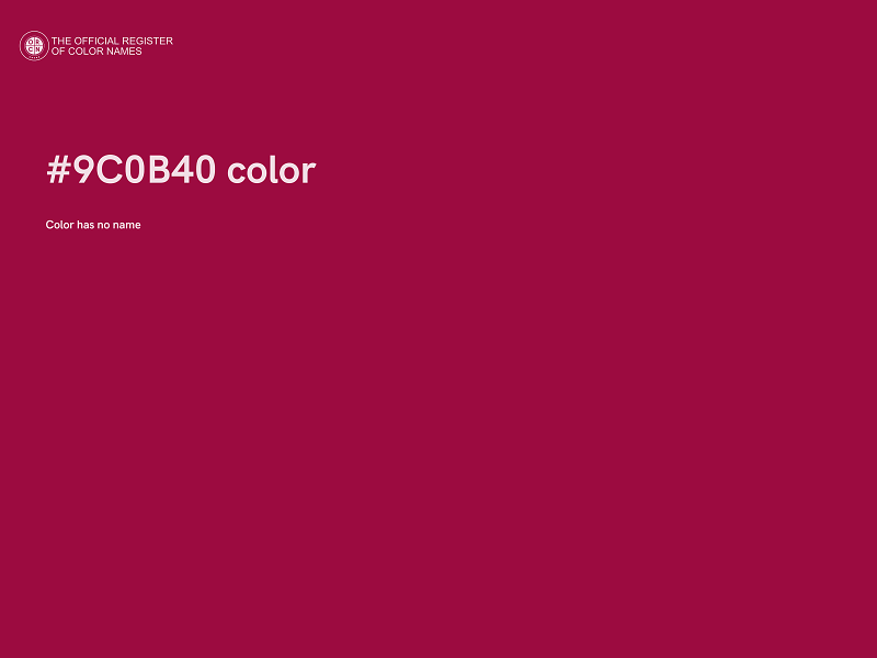 #9C0B40 color image