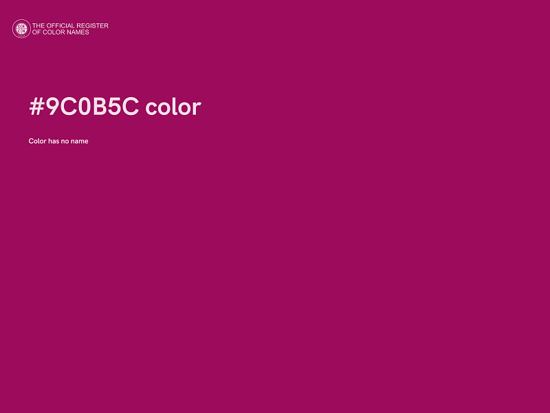 #9C0B5C color image