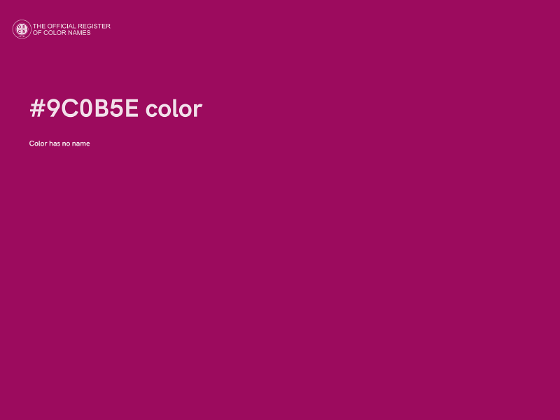 #9C0B5E color image