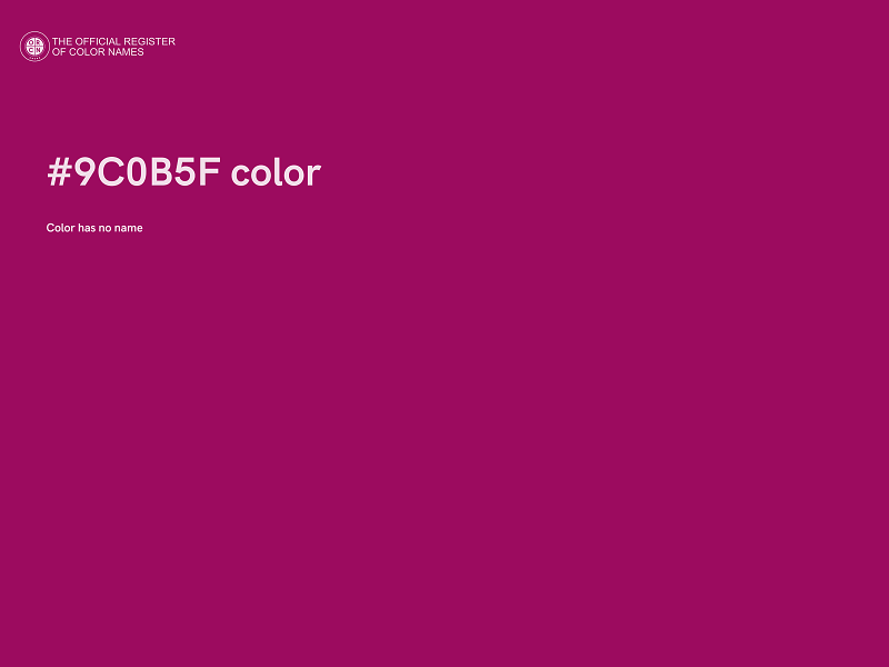 #9C0B5F color image