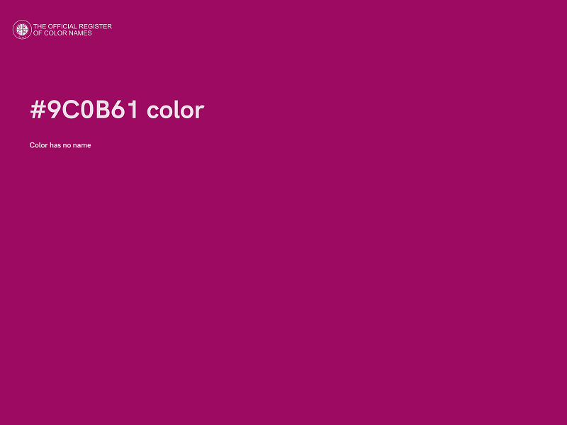 #9C0B61 color image