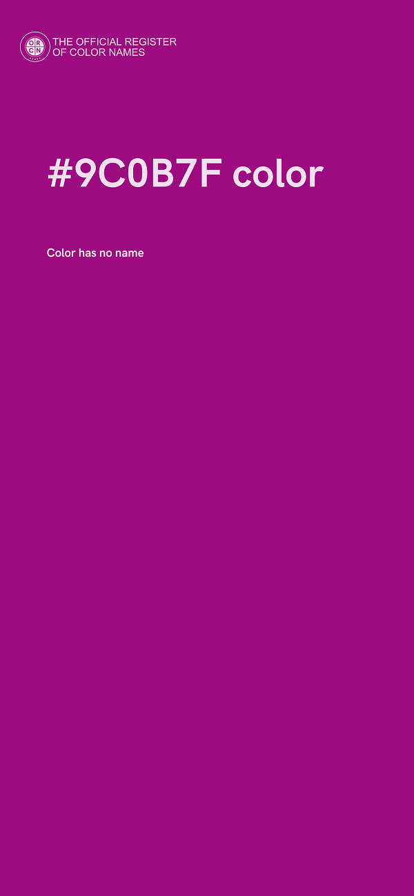 #9C0B7F color image