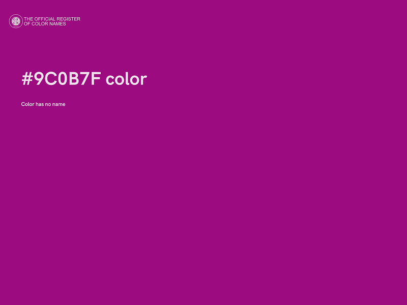 #9C0B7F color image