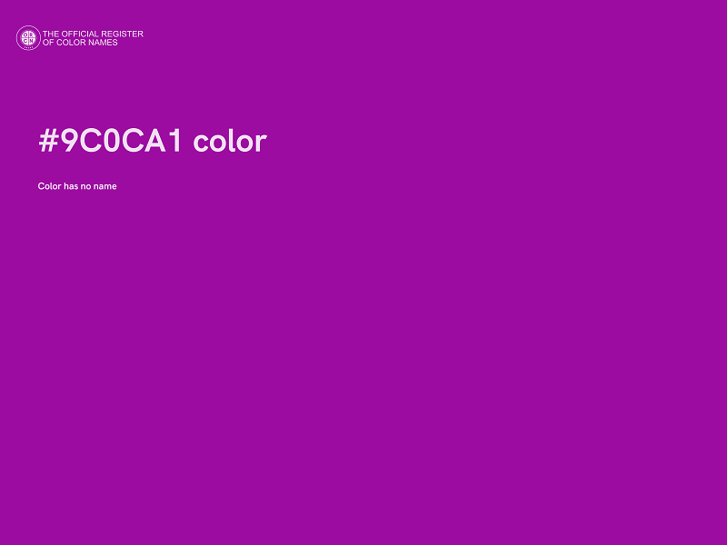 #9C0CA1 color image