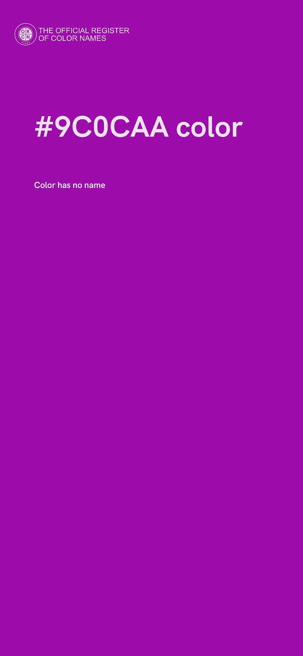 #9C0CAA color image
