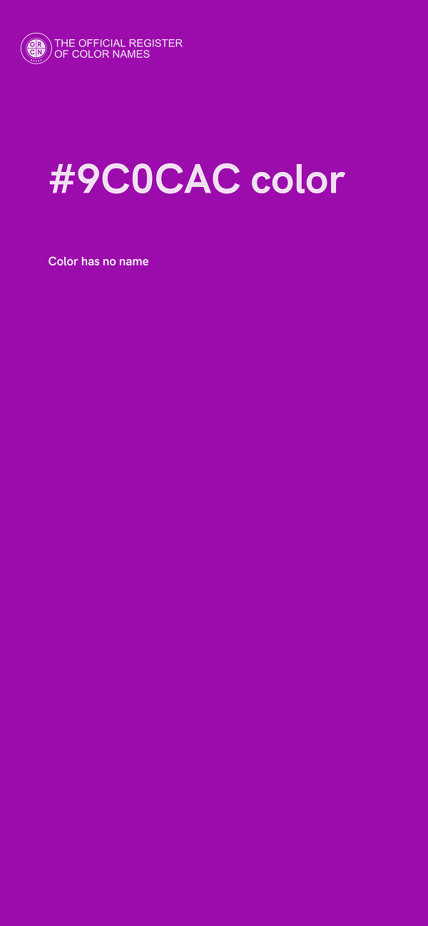 #9C0CAC color image