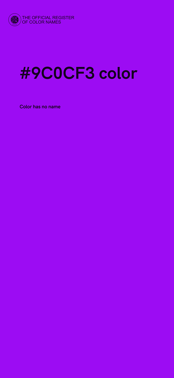 #9C0CF3 color image