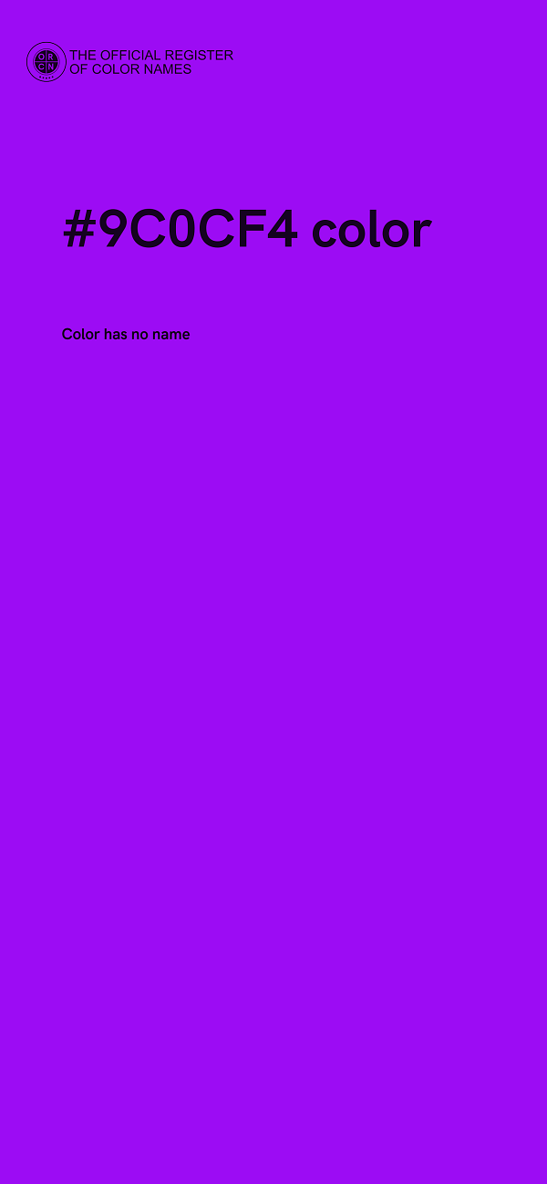 #9C0CF4 color image