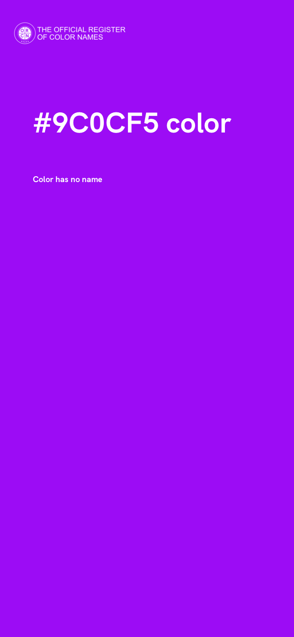 #9C0CF5 color image
