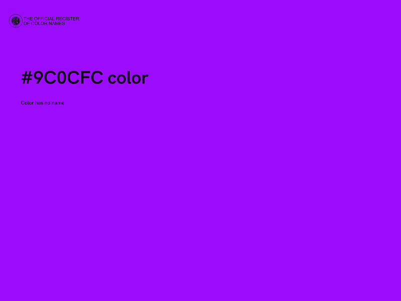 #9C0CFC color image