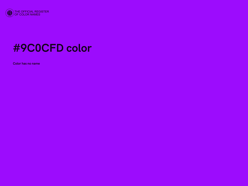 #9C0CFD color image