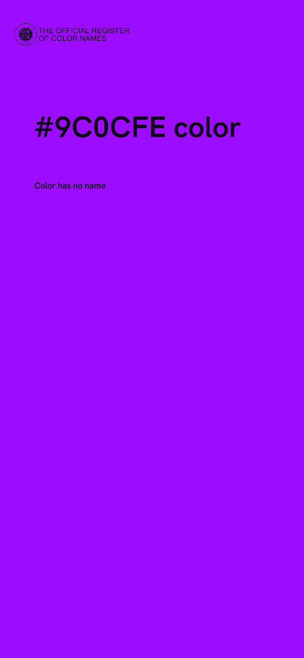 #9C0CFE color image
