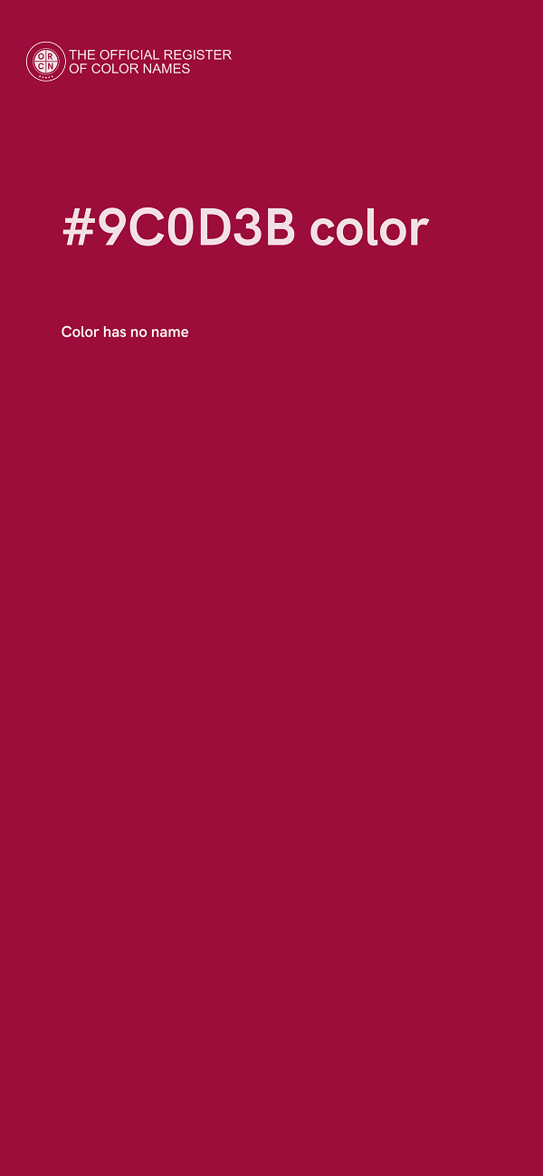 #9C0D3B color image