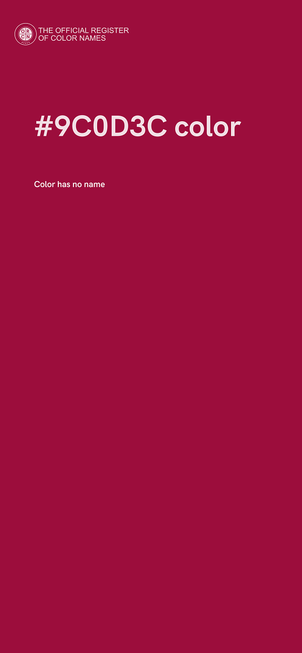 #9C0D3C color image
