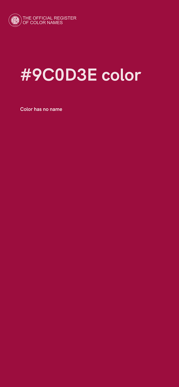 #9C0D3E color image