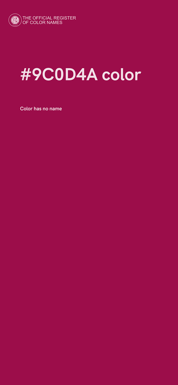 #9C0D4A color image