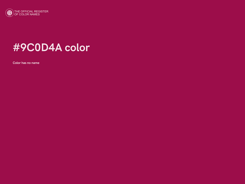 #9C0D4A color image