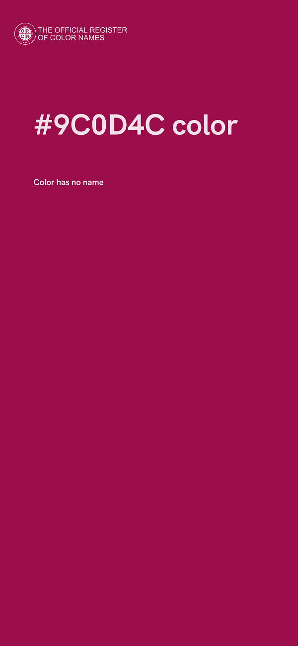 #9C0D4C color image
