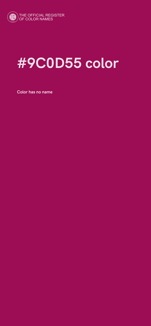 #9C0D55 color image