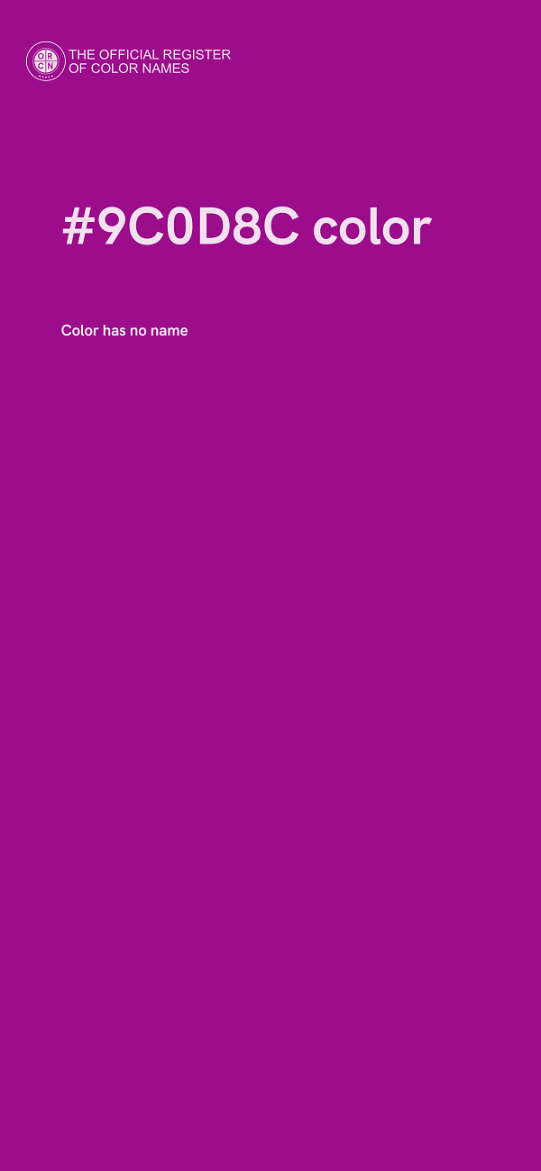 #9C0D8C color image