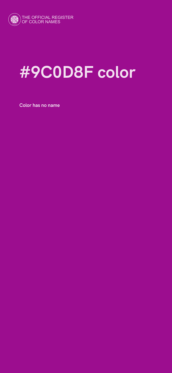 #9C0D8F color image