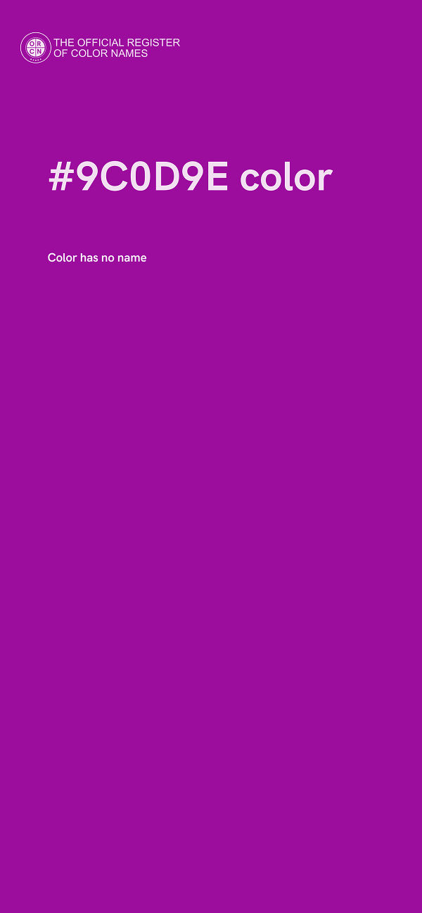 #9C0D9E color image