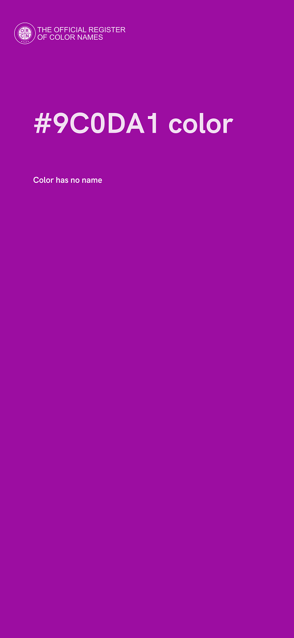 #9C0DA1 color image