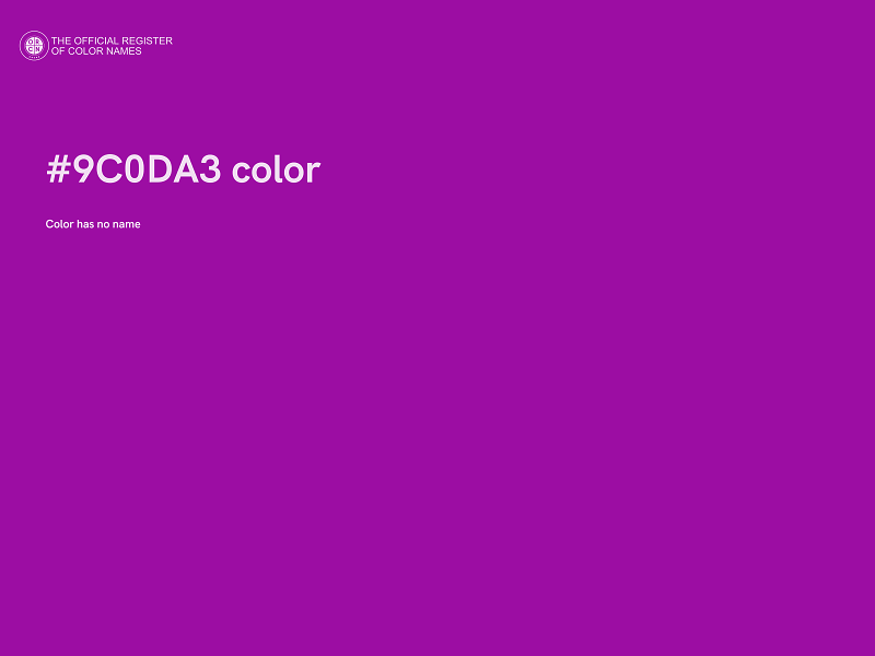 #9C0DA3 color image