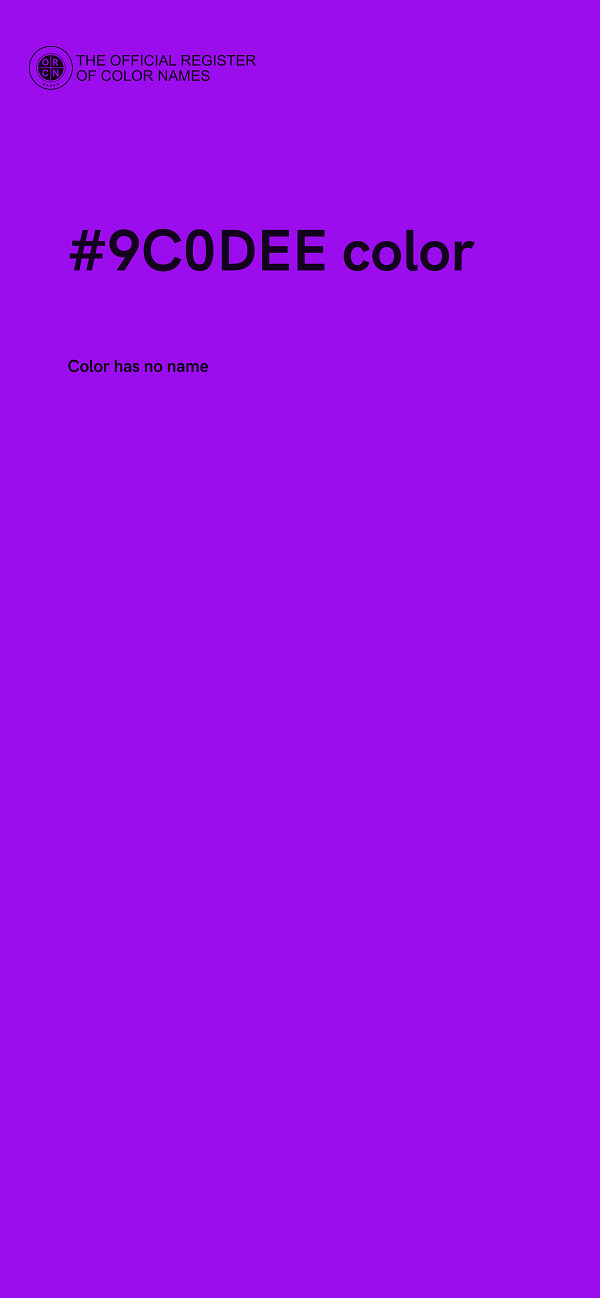 #9C0DEE color image
