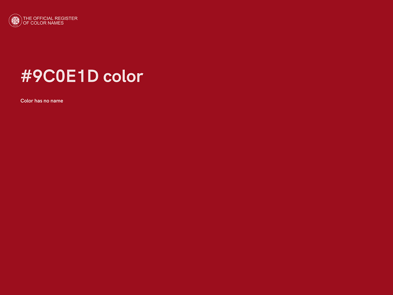 #9C0E1D color image