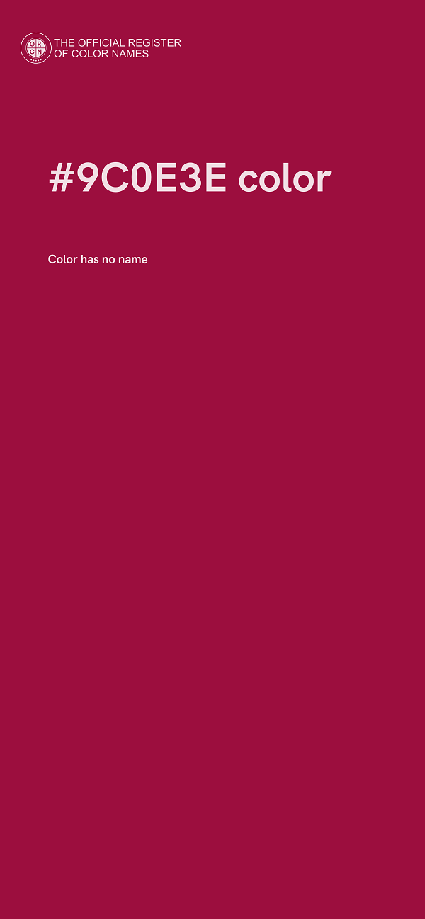 #9C0E3E color image