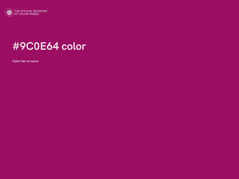 #9C0E64 color image